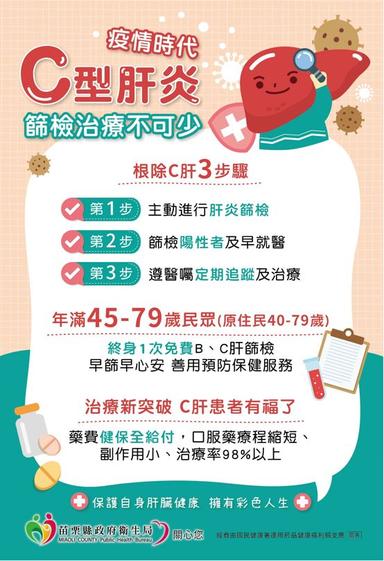C型肝炎篩檢治療不可少