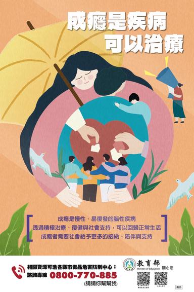 成癮是疾病可以治療海報